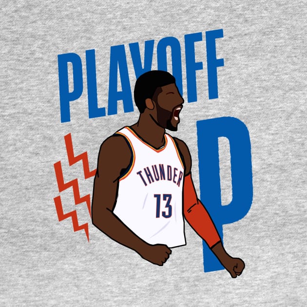 Paul George 'Playoff P' - Oklahoma City Thunder NBA by xavierjfong